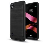 Wholesale LG Tribute HD, X Style, Volt 3, LS676 Armor Hybrid Case (Black)